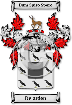 De arden Family Crest Download (jpg) Legacy Series - 150 DPI